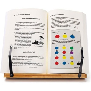 Bamboo <b>Tablet</b> <b>Stand</b> Adjustable Desktop Reading Support <b>For</b> Books And Devices - Product Image 3