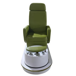 New Green Electric Glass Spa Massage Foot Pedicure <b>Chair</b> with Customizable Colors Drainage Pump with Colorful Lights - Product Image 5