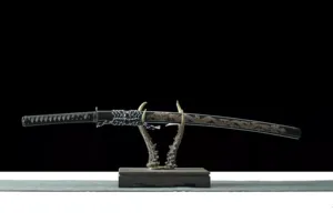 Cuchillo de Supervivencia Tipo Espada, Personalizable, Hoja de Acero Inoxidable, Diseño de Dragón de Madera, para Caza, Uso Industrial, OEM Disponible - Product Image 2