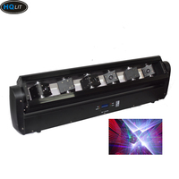 6-Köpfige RGB Vollfarbige Fat-Beam DJ Moving Head Laser Disco-Beleuchtung für Privathaushalte 500mW/1W DMX512 IP33