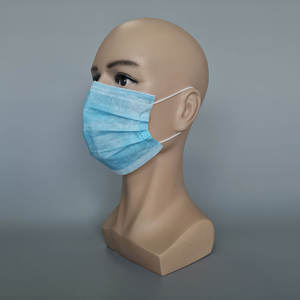 50 buah masker wajah hitam dewasa PPE Non Woven modis 3 lapis masker wajah sekali pakai - Product Image 6