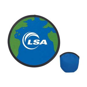 Ventiladores de Mano Plegables de Nylon Personalizados con Diseño de Disco Volador para Niños, Flexibles para Sublimación - Product Image 1