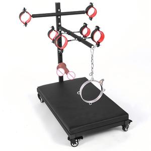 Chariot de bondage mobile BANSEY avec support pour dildo, lit de contention robuste, Panca, Fesselstuhl, produits SM - Product Image 5