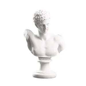 Venus Zeus Patung Ornamen Plester Potret Patung Desktop Lembut Furnishing Ruang Tamu Model Dekorasi Rumah