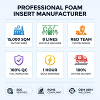 Support en mousse EPE EVA PU de qualité industrielle pour outils lourds |   Éponge durable, absorbant les chocs et imperméable