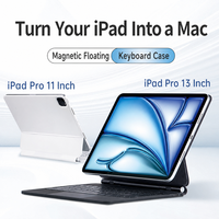 Casing Keyboard Backlit untuk iPad Pro 11 Inch dengan Trackpad, Stand Magnetik, Pelindung Tablet Nirkabel, Grosir