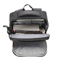 Tas Ransel Laptop Bisnis Anti Air 15,6 Inci Kapasitas Besar Ringan untuk Perjalanan Pria, Ransel Komputer dengan Logo Custom