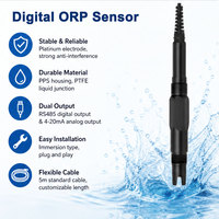 Elektroda ORP Digital Tipe Imersi Sensor Potensial Oksidasi Reduksi OEM IP68 RS485 untuk RAS (Recirculating Aquaculture System)