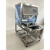 Trancheuse à gâteau électrique commerciale en acier inoxydable à ultrasons, machine automatique de découpe de gâteau à ultrasons pour atelier de pâtisserie