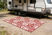 Tapis de pique-nique en plastique PP imperméable, design personnalisé, facile à nettoyer, écologique, antibactérien, tapis de voyage pour l'extérieur