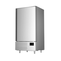 Congélateur commercial vertical à température unique, réfrigérateur à porte simple, grande capacité, refroidissement par air, contrôle numérique, en acier inoxydable
