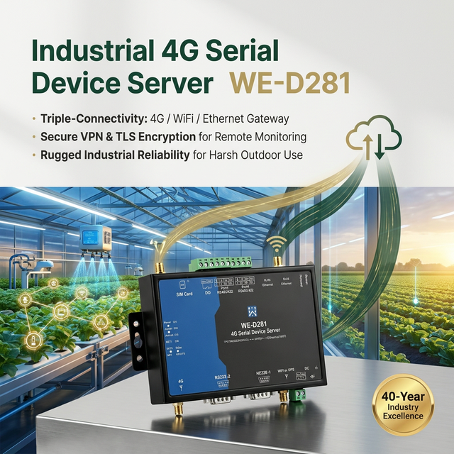 Wholesale Industrial 4G LTE Router RS485 RS232 Serial to Ethernet Gateway Modbus TCP for Smart Agriculture IoT Irrigation System