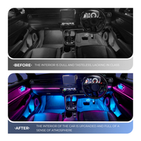 Kit de Luces Ambientales Personalizadas OEM para Honda HR-V con Cambio Dinámico de Color y Control por Aplicación
