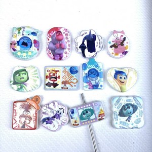 Accesorios de abalorios impresos a doble cara de la serie temática Inside Out, cadena para teléfono móvil, colgante para bolso, accesorios DIY - Product Image 2