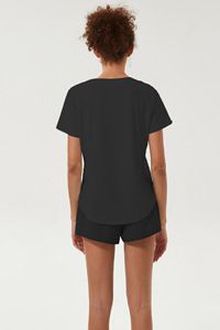 T-<span class=keywords><strong>shirt</strong></span> de sport ample et décontracté pour femmes, vêtements de course en plein air, de Fitness, de Gym et de Yoga, avec Logo personnalisé, de haute qualité, nouveauté, - Product Image 5