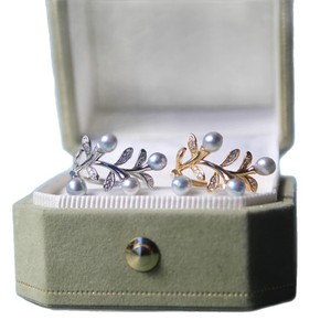 Anillo de Plata S925 DIY 10649 con Base Vacía para Doble Perla, Anillo para Perlas Redondas de 7-8mm, Accesorios Femeninos, Joyería de Perlas - Product Image 5