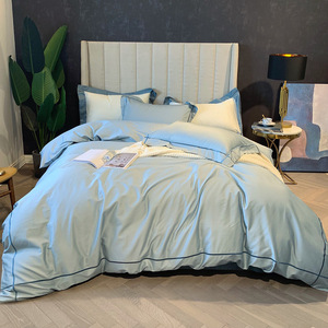 Metropolitan 100% Bamboo 300TC Juego de fundas de edredón Tamaño personalizado Juego de sábanas de lino para hotel - Product Image 3