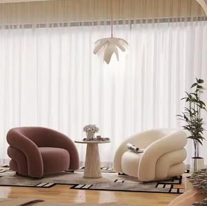 Fauteuil de salon simple et élégant en velours, style décontracté et luxueux, pour une touche de personnalité - Product Image 1