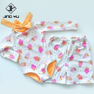 Fabricante de Trajes de Baño para Niños al por Mayor, Marca Privada, Casual, Estampado Floral Multicolor, Alta Calidad, Personalizado, OEM - Product Image 1