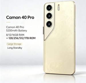 Teléfono Inteligente TECNO Camon 40 Pro 5G, Batería de 5200mAh, 8/12/16GB de RAM, 128/256/512/1TB de ROM, Color Dorado - Product Image 4