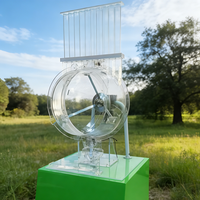 Huaxi Huaxi02 Machine de tirage de loterie en direct avec numéros gagnants, en acrylique, pour jeux de hasard en ligne, 50cm 5-10kg