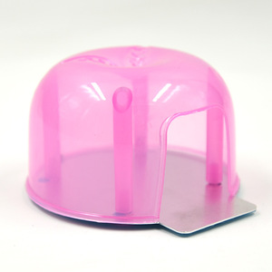 Hamster Cooling House Igloo Pink 11x10x6cm Plastic Reusable Small Pet <b>Nest</b> Indoor Use - Product Image 1