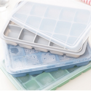 <span class=keywords><strong>Ice</strong></span> Cube khay dễ dàng phát hành 15 Silicone <span class=keywords><strong>Ice</strong></span> Cube khuôn mẫu với có thể tháo rời nắp Tủ đông <span class=keywords><strong>Ice</strong></span> khay Stackable cho Whiskey bé thực phẩm - Product Image 5