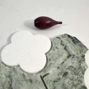 Toptan özelleştirme çiçek Metal Mix mermer fayans mozaik zemin iç duvar dekorasyon için - Product Image 4