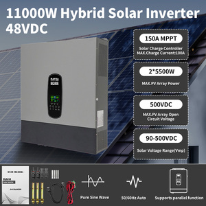 สเปน มีสินค้าในสต็อก ออฟกริด เพียวไซน์เวฟ 11KW 48V 220V ตัวแปลงไฟสามเฟส ระบบไฮบริดพลังงานแสงอาทิตย์ พร้อมเครื่องชาร์จ UPS Datouboss - Product Image 1