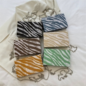 Phụ nữ của túi xách ngựa vằn sọc mô hình ly hợp thời trang Acrylic nhỏ vuông Ví Châu Âu Crossbody vai túi hộp - Product Image 1