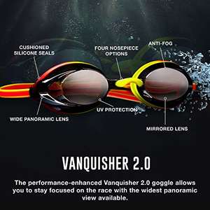 Lunettes de natation de course de haute qualité, en silicone, protection UV, anti-buée et étanches - Product Image 4