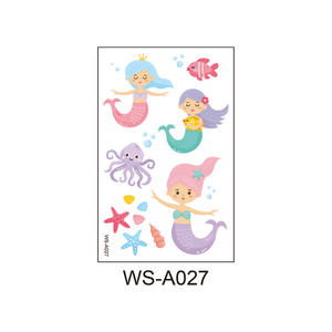 Mermaid Rifornimenti Del Partito Tatuaggi Temporanei per I Bambini Della <span class=keywords><strong>Sirena</strong></span> Festa di Compleanno Favorisce I Regali Per Le Ragazze Autoadesivo Del Tatuaggio - Product Image 6