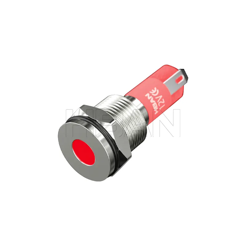 HBAN Metal 6mm 8mm 10mm 14mm waterproof led indicator lights signal lamp panel