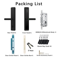 Cerradura Inteligente Dapiyang de Aluminio 6068 para Puerta de Madera, con Wi-Fi, Sin Llave, Biométrica, Digital, con Huella Dactilar y Reconocimiento Facial