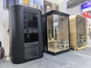 Moderne Verre Infrarood <span class=keywords><strong>Sauna</strong></span> Houten Hemlock Ceder Saunaruimte - Product Image 3