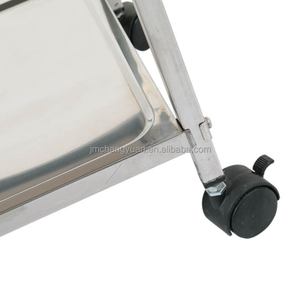 Chariot <span class=keywords><strong>de</strong></span> cuisine à 2 niveaux en acier inoxydable pour la restauration et l'hôtellerie, chariot <span class=keywords><strong>de</strong></span> service alimentaire - Product Image 6