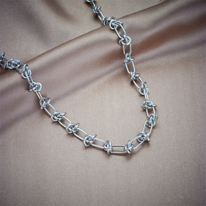 Pulsera y Collar de Acero de Titanio Chapado en Oro, Estilo Europeo y Americano, Moda Heavy Metal, Hip Hop, Punk, Cadena Wattle - Product Image 3