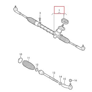 Crémaillère <span class=keywords><strong>de</strong></span> <span class=keywords><strong>direction</strong></span> assistée électrique (EPS) 6RU423057N / F / H / J / K / L / M pour Volkswagen Polo Vento 2009-2017 Skoda Seat 2007-2018 - Product Image 5
