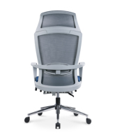 Chaise de bureau ergonomique moderne à dossier haut en tissu et maille - Vente en gros