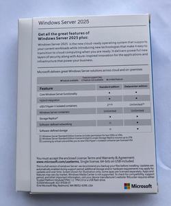 Paquete de DVD OEM de <span class=keywords><strong>Windows</strong></span> <span class=keywords><strong>Server</strong></span> 2025 <span class=keywords><strong>Standard</strong></span>, Activación 100% Online, Clave OEM de Win <span class=keywords><strong>Server</strong></span> <span class=keywords><strong>2022</strong></span> Std, Caja de DVD - Product Image 4