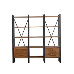 Estantería de Madera Maciza de Estilo Industrial The Seventh Day, Estante de Almacenamiento Independiente de 2 Metros para Estudio o Pub - Product Image 5