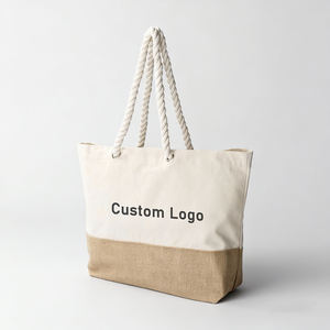 <span class=keywords><strong>Borsa</strong></span> da <span class=keywords><strong>donna</strong></span> di grandi dimensioni con stampa personalizzata alla moda con motivo a <span class=keywords><strong>tracolla</strong></span> di grandi dimensioni in tela di cotone con manico in corda - Product Image 3