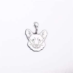 Nouveau métal acier inoxydable Laser lettrage étiquette de chien fabricant vente directe chat et chien accessoires animal Portrait étiquette - Product Image 2