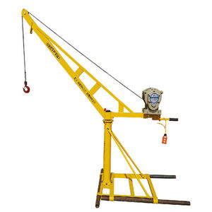 फैक्टरी बिक्री 1000 किलोग्राम निर्माण मशीनरी मोबाइल फ्लोर मैनुअल दुकान क्रेन पोर्टेबल लिफ्ट उपकरण - Product Image 3