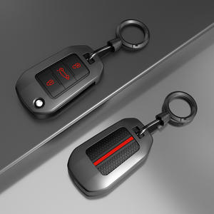 Housse de clé pour <span class=keywords><strong>Peugeot</strong></span> 208 <span class=keywords><strong>2008</strong></span> 301 308 3008 RCZ 508 408 <span class=keywords><strong>2008</strong></span> 307, étui pour Citroën C3 C4 Berlingo, accessoires avec porte-clés - Product Image 4