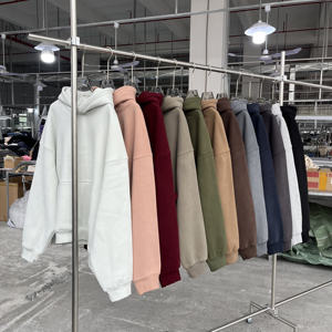 Sweat à capuche décontracté en coton rembourré unisexe, confortable et tendance, coupe ample, personnalisable, best-seller 2025 pour l'automne et l'hiver - Product Image 1