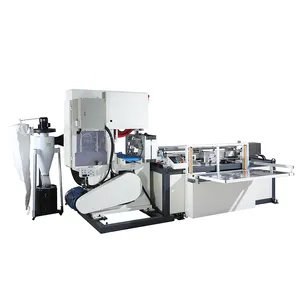 High speed automatische band sah cutter industrielle maxi roll wc tissue papier schneiden maschine