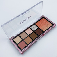 Palette de fards à paupières neuf couleurs OEM transfrontalière, finitions scintillantes et mates - Options personnalisées, maquillage tout-en-un, modèle DD2362