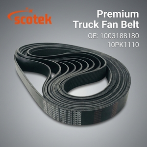 <span class=keywords><strong>Courroie</strong></span> de ventilateur robuste pour camion 10PK1110 pour pièces de moteur Weichai WP13 - <span class=keywords><strong>Courroie</strong></span> multi-V durable en EPDM - Product Image 1