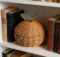 Panier de rangement moderne ovale en corde de papier écologique de haute qualité avec poignée et petit couvercle, couleur personnalisable, pour ranger clés et jouets